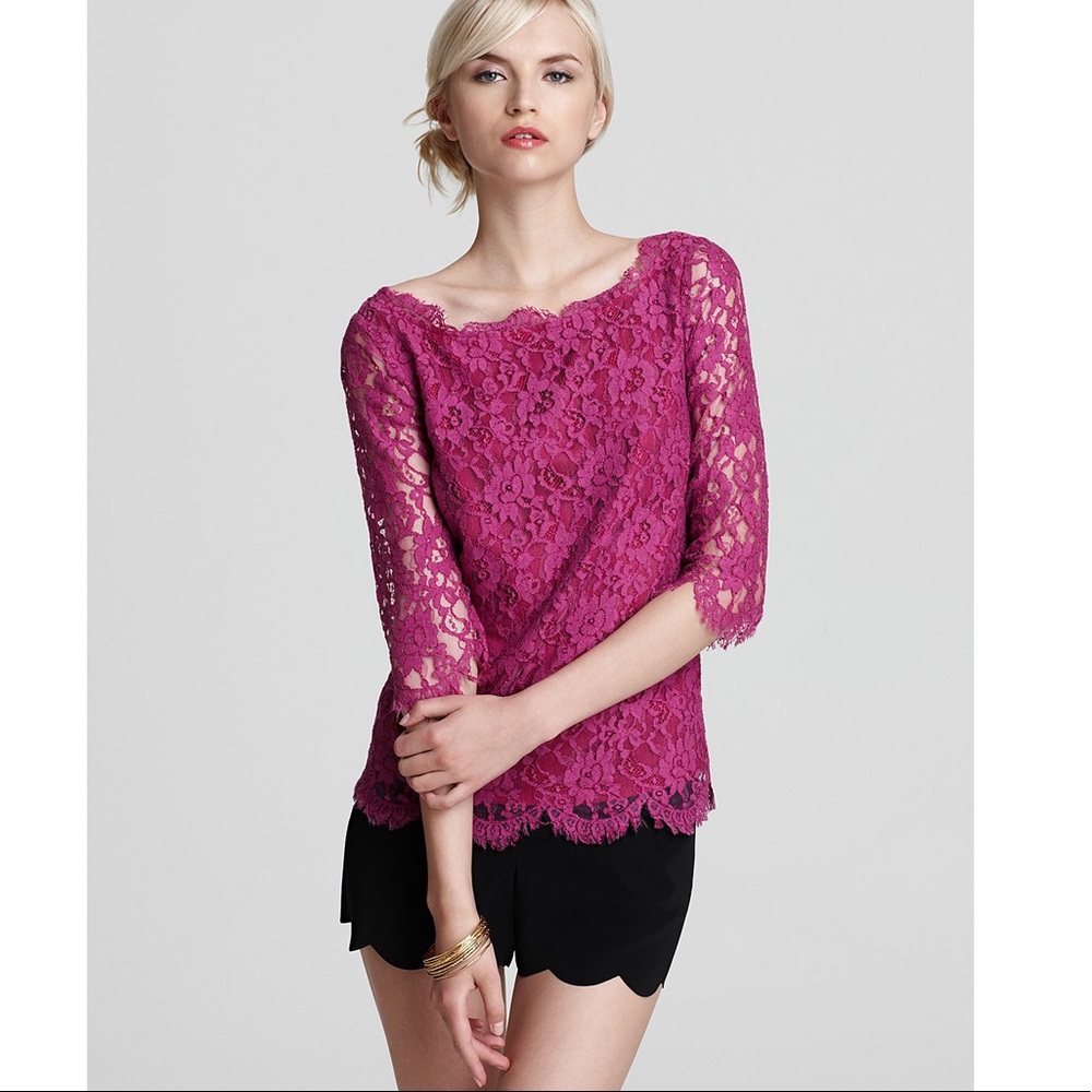 Purple Lace Top